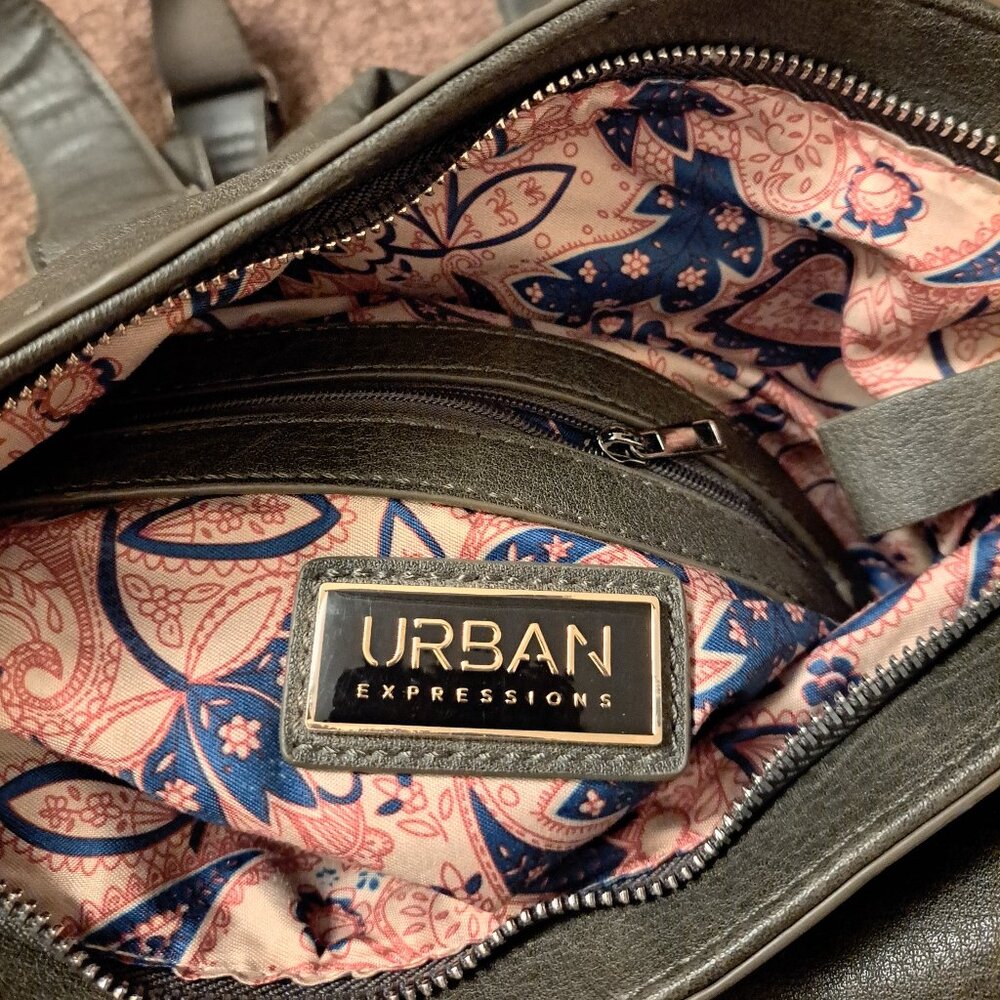 URBAN EXPRESSIONS LENNON CONVERTIBLE BACKPACK PURSE-VEGAN LEATHER - Picture 11 of 12